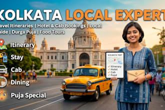 handle your kolkata itinerary, hotels and cabs