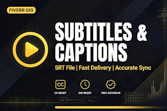 add accurate subtitles and captions with srt file