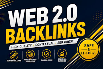 build high quality web 2 0 backlinks for SEO and ranking