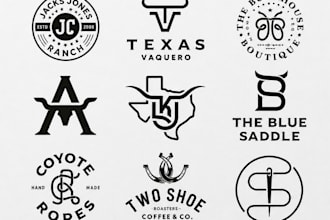 design vintage cattle brand, western, for ranch and business