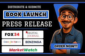 book press release book launch press release distribution kdp book distribution