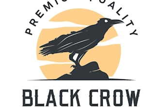 design creative good looking high quality crow logo