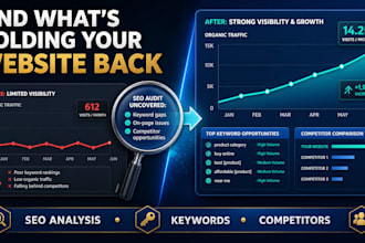 conduct an ai SEO audit and deliver a website growth report
