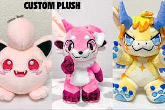 create handmade soft custom plush toy stuffed animals crochet kawaii plushie