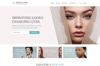 design wix botox clinic website injectables aesthetics treatment website
