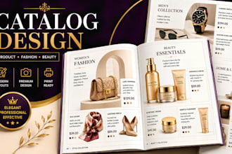 design a professional product catalog, lookbook or company catalog