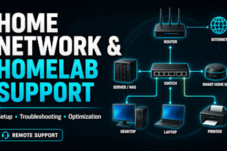 help you set up your home network remotely