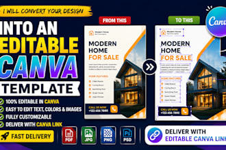 turn your PDF or any image into an editable canva template