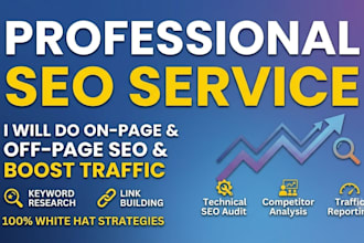 do complete on page and off page seo optimization for your website