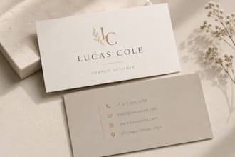 design professional business cards and brand identity