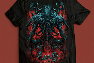 alien t shirt design horror t shirt design fantasy t shirt