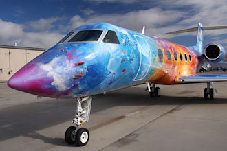 design a professional aircraft livery and airplane