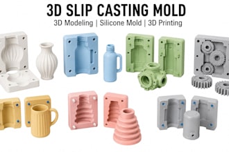 design custom 3d silicone mold chocolate soap plastic mold stl file for 3d print