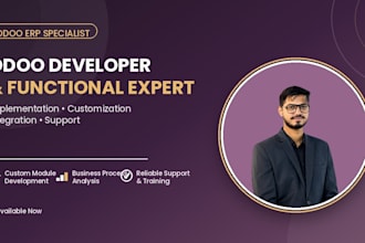 develop, customize, fix and configure your odoo erp