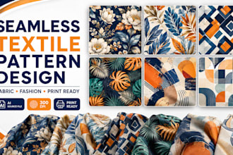 create seamless textile pattern designs