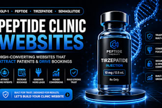 build glp 1 semaglutide tirzepatide peptide website and generate leads