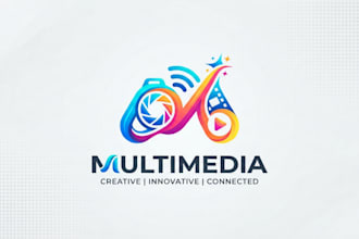 design a creative multimedia logo for your brand