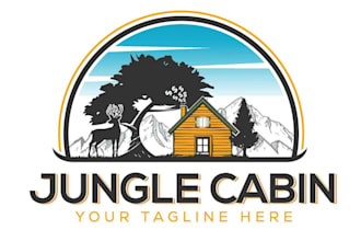 design high quality meaningful cabin logo