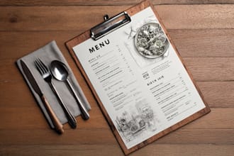do food menu design, restaurant menu design, food flyer