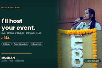 host anchor and moderate your online or hybrid event