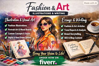 handle fashion and art related tasks