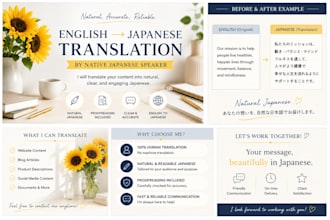 translate english to natural japanese as a native japanese speaker