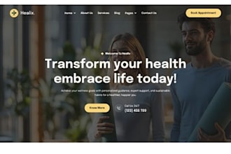 build wix iv therapy website wellness clinic hydration treatment website