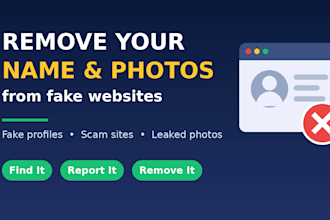 find and remove your name, photos and links from unknown website