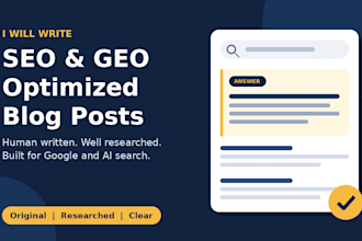 write humanized SEO blog content and articles