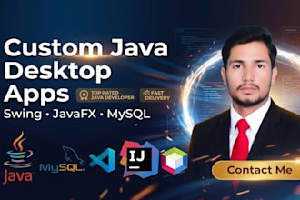 develop java swing gui desktop application with mysql jdbc database