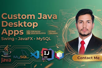 develop a custom java swing gui desktop application with mysql jdbc