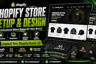 full shopify store setup