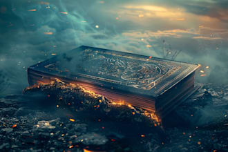 design a dark and enchanting fantasy book cover