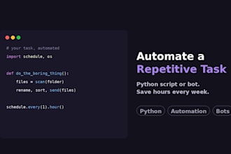 write a python script to automate any repetitive task