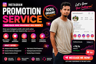 instagram promotion, marketing and targeted audience growth