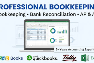 do professional bookkeeping, accounting and bank reconciliation