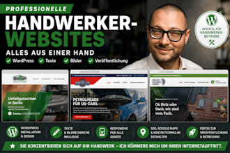 create a professional wordpress website for your trade business