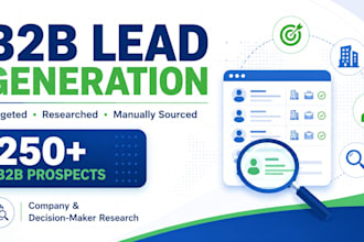 generate targeted b2b leads and build prospect lists