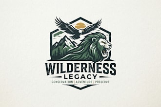 design a powerful wildlife logo for your brand
