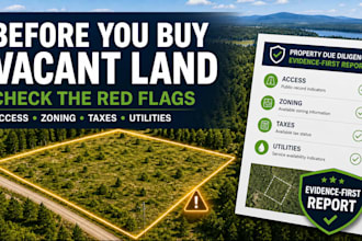 uncover vacant land red flags before you buy