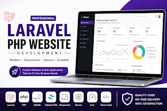 develop custom laravel web applications