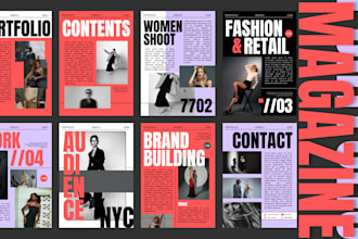 send you editable canva templates for your magazines