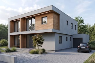 minimal exterior facade design