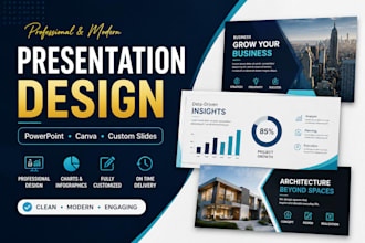 design professional canva presentations and slides