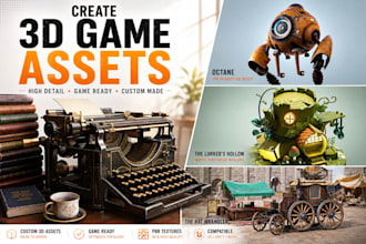 create custom 3d game props and assets