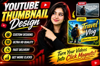 creative and eye catching youtube thumbnails