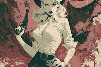 digitally color your comic book cover or pin up
