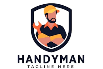 do professional home repair maintenance handyman logo