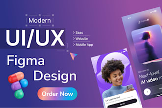 design professional mobile app UI UX with modern interface