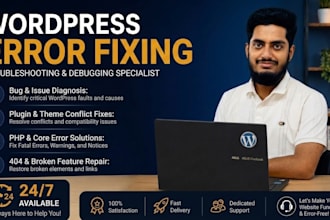 fix wordpress critical errors, bugs and issues